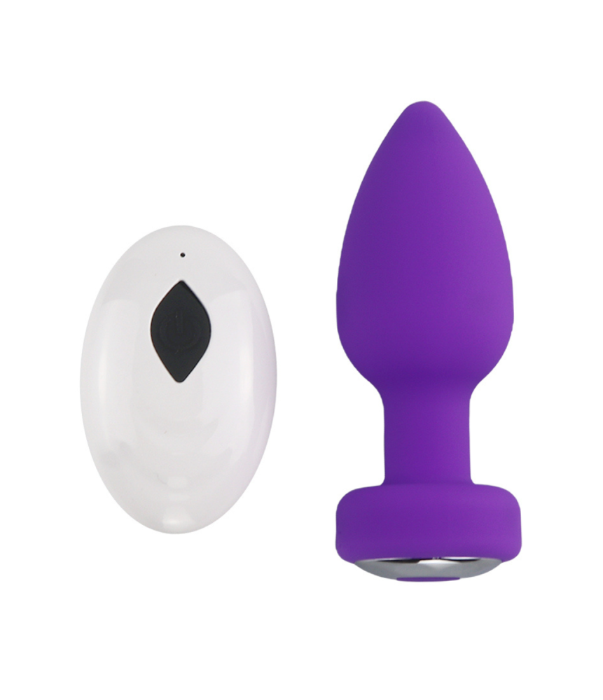 Plug Anal Vibrant Télécommandé SHAKY Violet - SW3026PUR